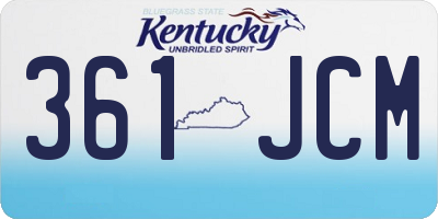 KY license plate 361JCM