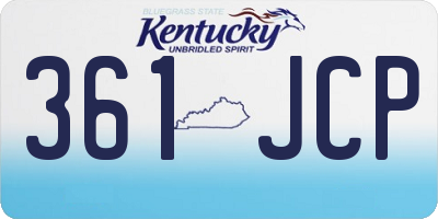 KY license plate 361JCP