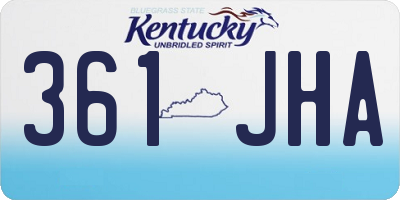 KY license plate 361JHA