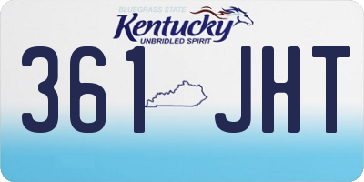 KY license plate 361JHT