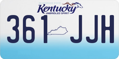 KY license plate 361JJH