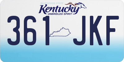 KY license plate 361JKF