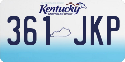 KY license plate 361JKP