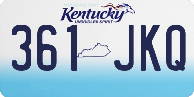 KY license plate 361JKQ