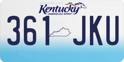 KY license plate 361JKU