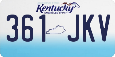KY license plate 361JKV
