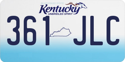 KY license plate 361JLC
