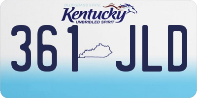 KY license plate 361JLD