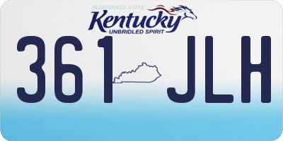 KY license plate 361JLH