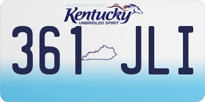 KY license plate 361JLI