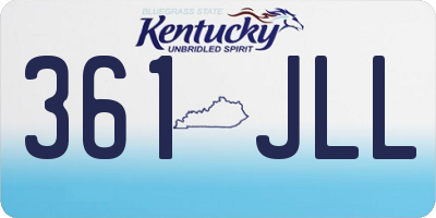 KY license plate 361JLL