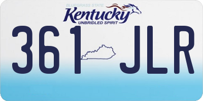 KY license plate 361JLR