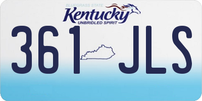 KY license plate 361JLS