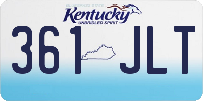 KY license plate 361JLT