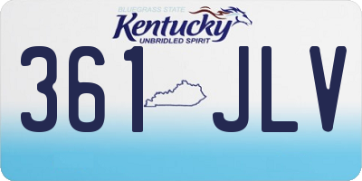 KY license plate 361JLV