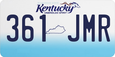 KY license plate 361JMR