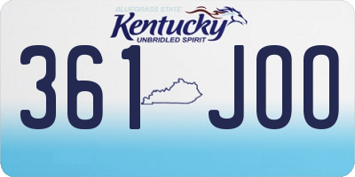 KY license plate 361JOO