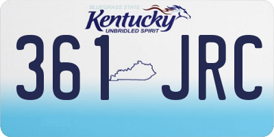 KY license plate 361JRC