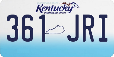 KY license plate 361JRI