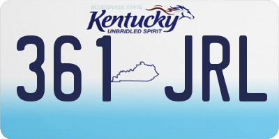 KY license plate 361JRL