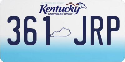 KY license plate 361JRP