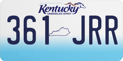 KY license plate 361JRR