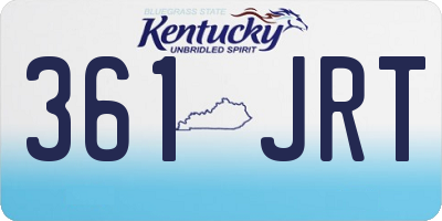 KY license plate 361JRT