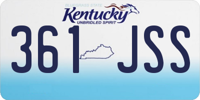 KY license plate 361JSS