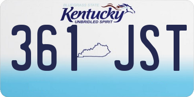 KY license plate 361JST