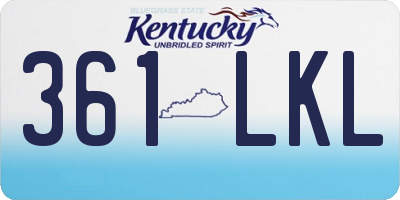 KY license plate 361LKL