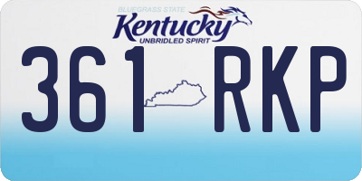 KY license plate 361RKP
