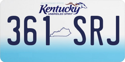 KY license plate 361SRJ