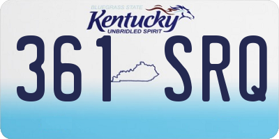 KY license plate 361SRQ