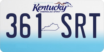 KY license plate 361SRT