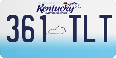 KY license plate 361TLT
