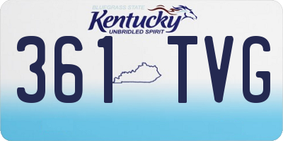 KY license plate 361TVG