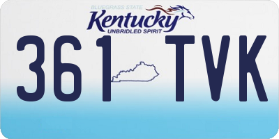 KY license plate 361TVK