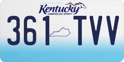 KY license plate 361TVV