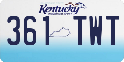 KY license plate 361TWT
