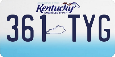 KY license plate 361TYG