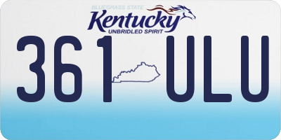 KY license plate 361ULU
