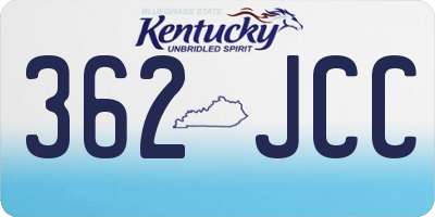 KY license plate 362JCC