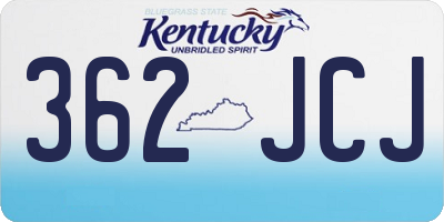 KY license plate 362JCJ