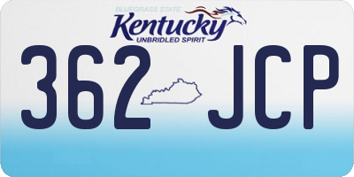 KY license plate 362JCP