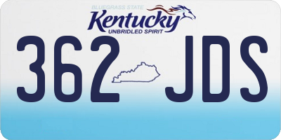 KY license plate 362JDS