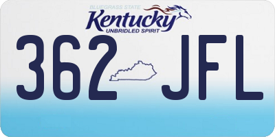 KY license plate 362JFL