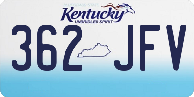 KY license plate 362JFV