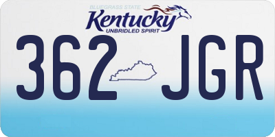 KY license plate 362JGR