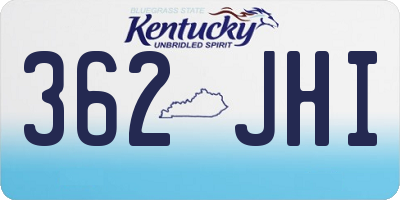 KY license plate 362JHI