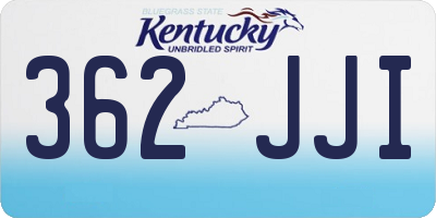 KY license plate 362JJI